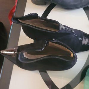 Jimmy Choo Suede Low Rise with heel Boots.